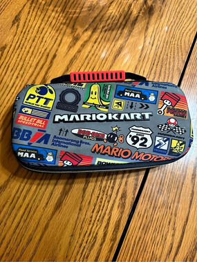 Nintendo Mario Kart Switch Carrying Case Multicolor Like New